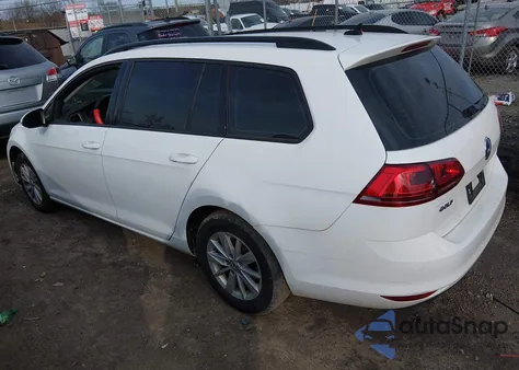 2017 Volkswagen Golf Sportwagen Tsi S z USA, uszkodzony, nr VIN 3VWA17AU4HM504004